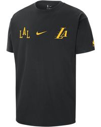 Nike - T-shirt los angeles lakers 2023/24 city edition max90 courtside nba - Lyst