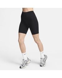 Nike - One High-Waisted 8" Biker Shorts With Pockets - Lyst