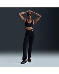 Nike - Zenvy Rib Gentle-Support High-Waisted Flared Leggings - Lyst