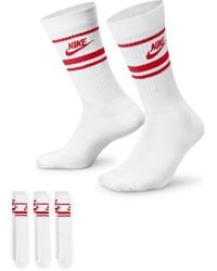 Nike - Sportswear Dri-Fit Everyday Essential Crew Socks (3 Pairs) - Lyst