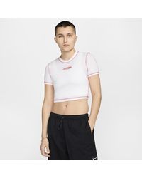 Nike - Sportswear Chill Knit Slim Cropped T-shirt - Lyst