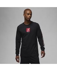 Nike - Jordan T-shirt Met Lange Mouwen En Graphic - Lyst