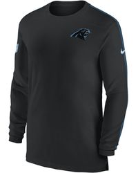 Nike - Carolina Panthers Sideline Coach Dri-fit Nfl Long-sleeve Top - Lyst