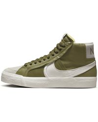Nike Unisex Sb Zoom Blazer Mid Premium Plus Skate Shoes In Green,