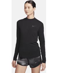 Nike - Swift Dri-fit Mock-neck Long-sleeve Running Top Nylon - Lyst
