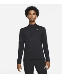 Nike - Maglia da running con zip a metà lunghezza dri-fit - Lyst