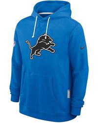 Nike - Detroit Lions Initial Home Sideline Dri-Fit Nfl Pullover Hoodie - Lyst