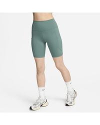 Nike - One High-waisted 8" Biker Shorts With Pockets - Lyst