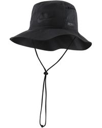 black nike bucket hat with string