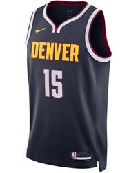 Denver Nuggets Nike 2021/22 City Edition Swingman Shorts - Navy