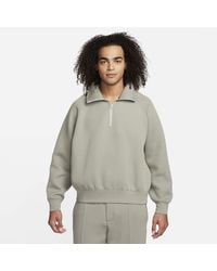 Nike - Maglia con zip a metà lunghezza tech fleece reimagined - Lyst