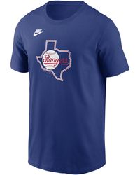 Nike - Texas Rangers Cooperstown Logo Mlb T-shirt - Lyst