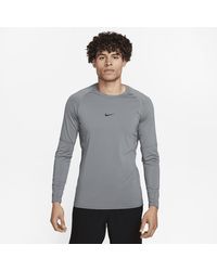 Nike Pro Hypercool Men s Long Sleeve Baseball Top in Gray for Men Lyst