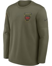 Nike - Washington Commanders Salute To Service Sideline Triumphant Win Coach Nfl Pullover Crew - Lyst