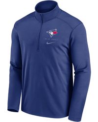 Nike - Toronto Blue Jays Franchise Logo Pacer Dri-fit Mlb 1/2-zip Jacket - Lyst