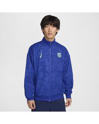 Nike - F.C. Barcelona Strike Third Dri-Fit Football Anthem Jacket - Lyst