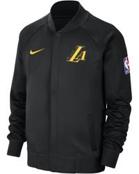 Nike - Los Angeles Lakers Showtime City Edition Dri-fit Full-zip Long-sleeve Jacket 50% Recycled Polyester - Lyst