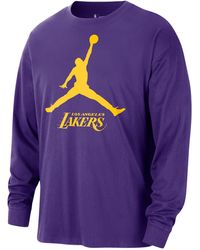 Nike - Los Angeles Lakers Essential Jordan Nba Long-Sleeve T-Shirt - Lyst