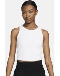 Nike - One Fitted Dri-fit Strappy Cropped Tank Top - Lyst