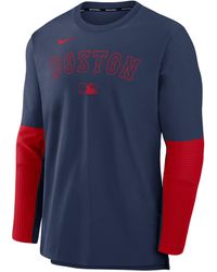 Nike - Boston Sox Authentic Collection Player Dri-Fit Mlb Pullover Jacket - Lyst