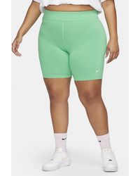 Nike - Sportswear Essential Mid-rise Bike Shorts (plus Size) - Lyst