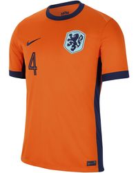 Nike - Frenkie De Jong Netherlands National Team 2024 Stadium Home Dri-fit Soccer Jersey - Lyst
