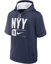 Nike - New York Yankees Tri Code Lockup Mlb Short-sleeve Pullover Hoodie - Lyst