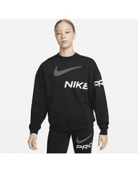 Nike - Dri-fit Get Fit French Terry Graphic Crew-neck Sweatshirt - Lyst