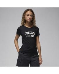 Nike - T-shirt girlfriend avvolgente jordan - Lyst