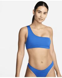 Nike - Swim Essential Asymmetrical Bikini Top - Lyst