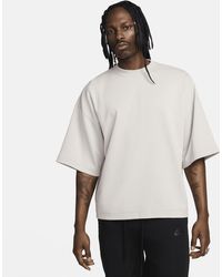 Nike - Sportswear Tech Fleece Reimagined Oversized Short-sleeve Sweatshirt - Lyst