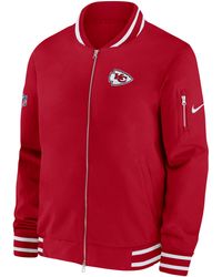 Nike - Coach (nfl Kansas City Chiefs) Full-zip Bomber Jacket Polyester - Lyst