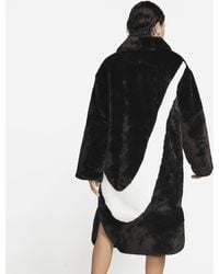 Nike - Sportswear Faux Fur Long Jacket Polyester - Lyst