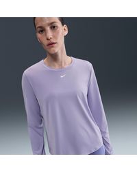 Nike - One Classic Dri-Fit Damestop Met Lange Mouwen - Lyst