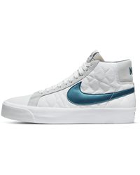 Nike Sb Zoom Blazer Mid Ek Skate Shoes - Blue