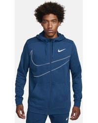 Nike - Dri-fit Fleece Full-zip Fitness Hoodie 50% Sustainable Blends - Lyst