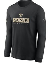 Nike - New Orleans Saints Sideline Team Issue Dri-fit Nfl Long-sleeve T-shirt - Lyst