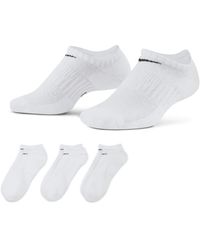 Nike - Everyday Cushioned Training No-show Socks (3 Pairs) Polyester - Lyst