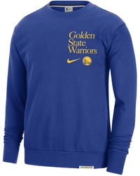 Nike - Golden State Warriors Standard Issue Dri-fit Nba Crew-neck Sweatshirt - Lyst