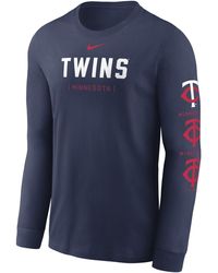Nike - Minnesota Twins Repeater Mlb Long-sleeve T-shirt - Lyst