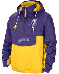 nike lakers modern varsity jacket