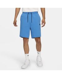 nike tech shorts blue