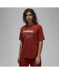 Nike - T-shirt con grafica jordan flight heritage - Lyst
