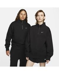 Nike - Solo Swoosh 1/4-zip Top Polyester - Lyst