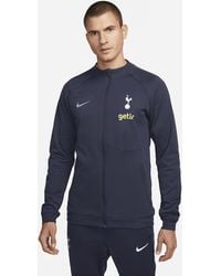 Nike - Giacca da calcio in maglia con zip a tutta lunghezza tottenham hotspur academy pro - Lyst
