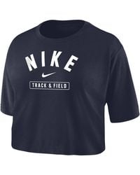 Nike - Dri-fit Cropped Track & Field T-shirt - Lyst