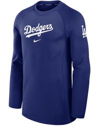 Nike - Los Angeles Dodgers Authentic Collection Game Time Dri-fit Mlb Long-sleeve T-shirt - Lyst