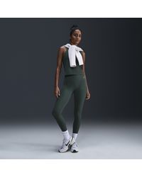 Nike - Zenvy Rib Gentle-Support High-Waisted 7/8 Leggings - Lyst