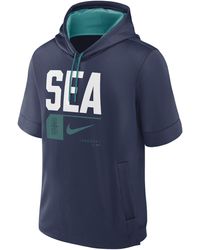 Nike - Seattle Mariners Tri Code Lockup Mlb Short-sleeve Pullover Hoodie - Lyst