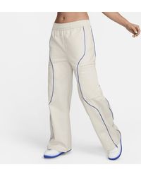 Nike - Sportswear High-waisted Woven Trousers Cotton - Lyst